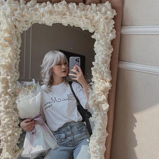 99+ Ảnh Gái Xinh Chụp Trước Gương Che Mặt Đẹp Nghiêng Nước Nghiêng Thành Những Bức Ảnh Gợi Cảm và Tuyệt Đẹp